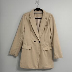 Classic Tan/Beige Women's Blazer Coat